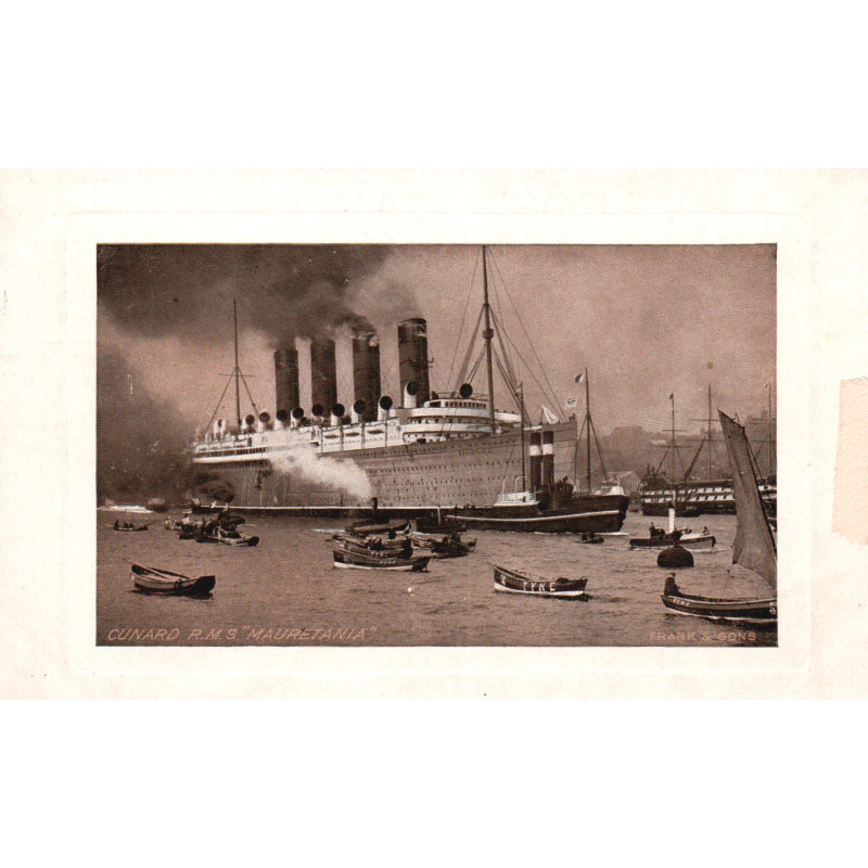 England. Cunard Line "R.M.S. MAURETANIA", ubrugt