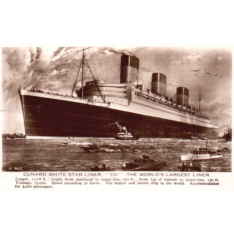 England. Cunard Line "534", brugt