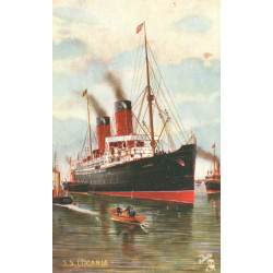 England. Cunard Line "S. S. LUCANIA", ubrugt