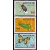 Korea. Butterfly in complete set. Michel 552-4 **/MNH