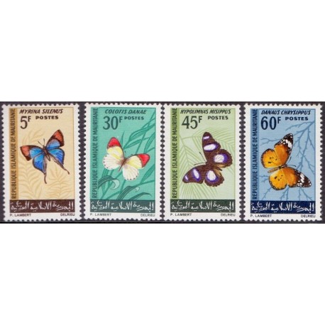 Mauritanie. Butterfly in complete set. Michel 290-93 **/MNH