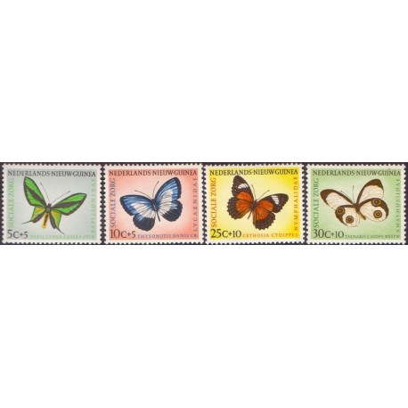 Nieuw-Guinea. Butterfly in complete set. Michel 63-66 **/MNH