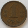 1 Øre. Chr. X. 1920 i en middelgod kvalitet for type og årstal.