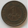 1 Øre. Fred. VIII. 1909 i en middelgod kvalitet for type og årstal.