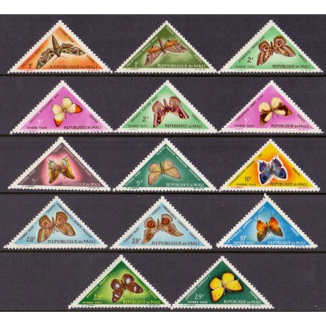 Rep. du Mali. Butterfly in complete set. Michel Service 7-20 **/MNH