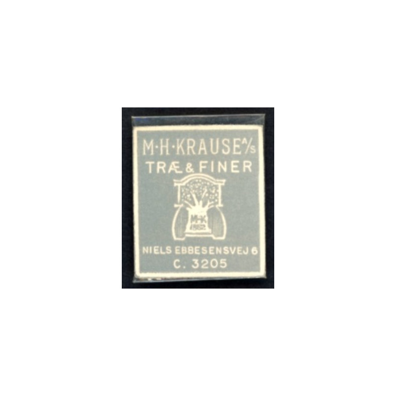 Frimærkepenge 5 Øre " M.H. Krause Træ & Finer" Grå