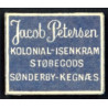 Frimærkepenge 1 Øre " Jacob Petersen Sønderby-Kegnæs" Blå