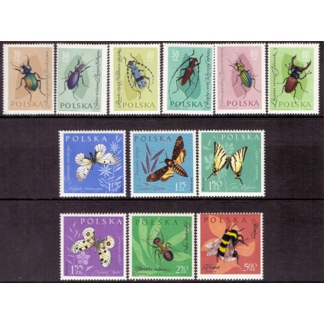 Polen. Butterfly/bugs in complete set. AFA 1166-71 **/MNH