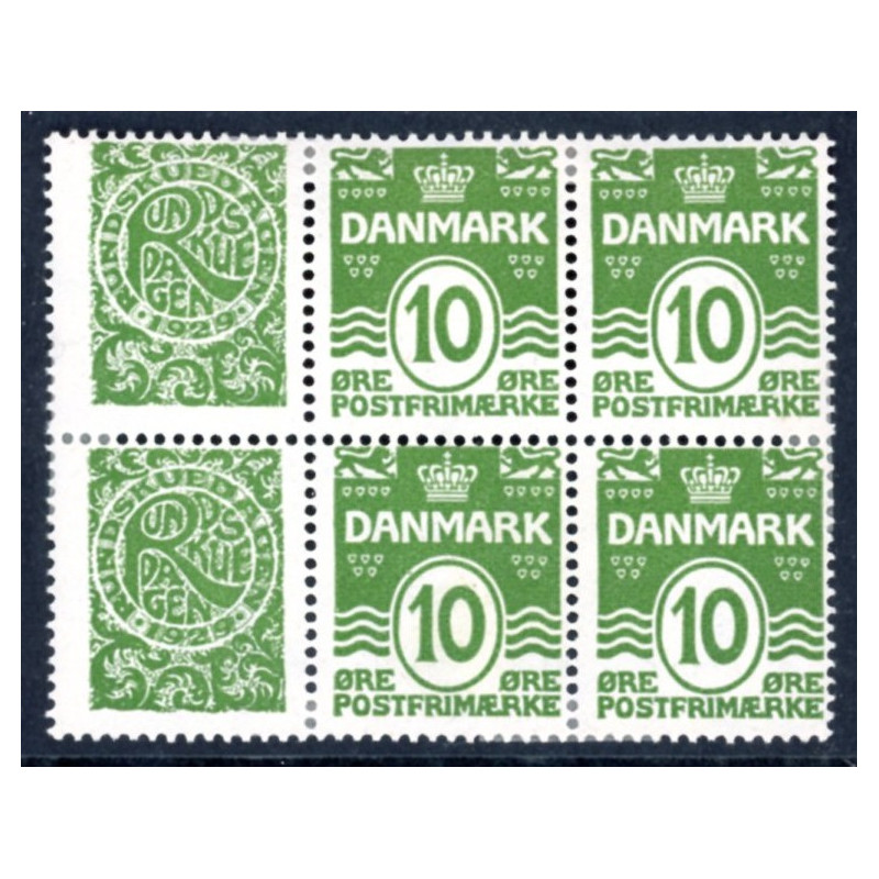 Rundskuedagen 1929. 6-blok. AFA nr. 28 **/*         stemplet postfrisk brev