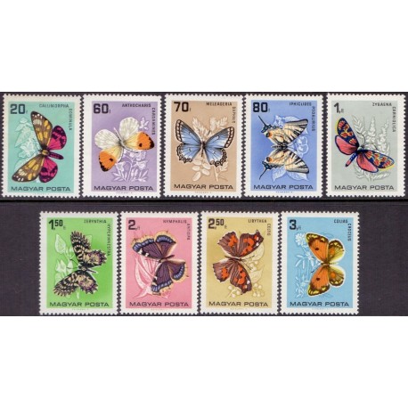 Ungarn. Butterfly/bugs in complete set. AFA 2149-57 **/MNH