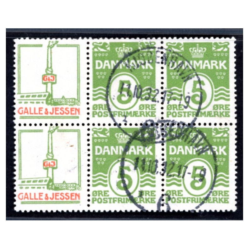 Galle & Jessen. AFA nr. 44 **        stemplet postfrisk brev
