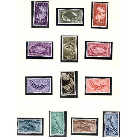 Sahara Espana Butterfly/bugs/Fish in complete set. michel 240-2,253-8,276-6 **/MNH