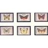 Tjekkoslovakiet. Butterfly in complete set. AFA 1465-70 **/MNH
