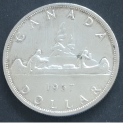 Canada. 1 Dollar Elizabeth. 1957