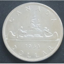 Canada. 1 Dollar Elizabeth. KM 54 1963