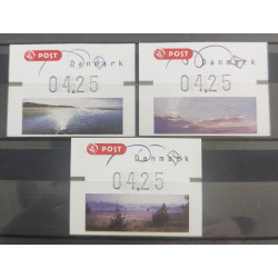 2005. Postfrisk sæt med 3 værdier