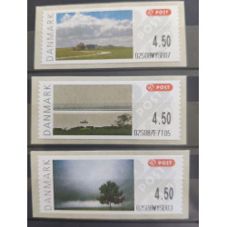 2006. Postfrisk sæt med 3 værdier på selvklæbende papir