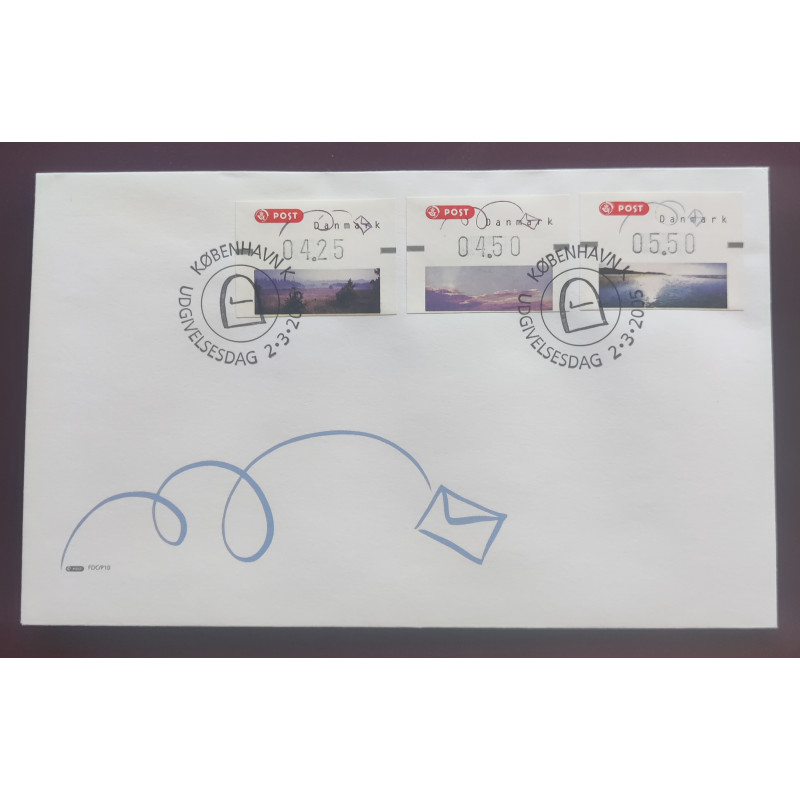 2005. FDC med 3 værdier