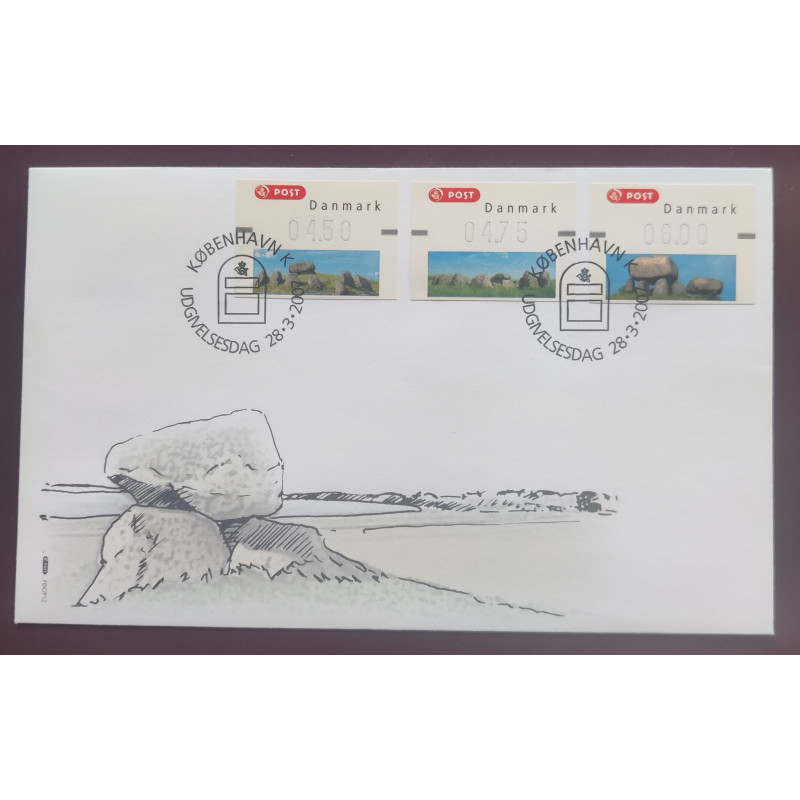 2007. FDC med 3 værdier
