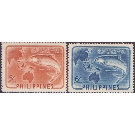Philippines. Fish in complete set. Michel no. 559-60 **/MNH.