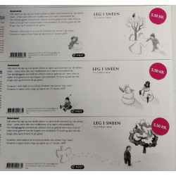 Danmark frimærkehæfte 2010. Leg i sneen AFA S182-183 (12 forskellige hæfter)