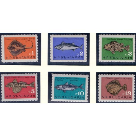 Bulgaria. Fish in complete set. AFA nr. 1497-1502 **/MNH.