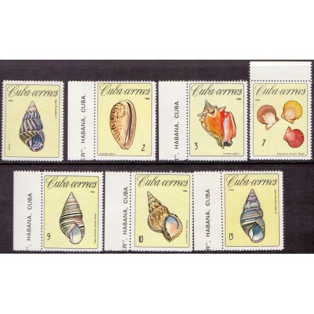Cuba. Clams, in complete set. Michel no. 1194-1200 **/MNH.