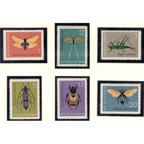 1964. Indsekter. AFA nr. 1412-17 **