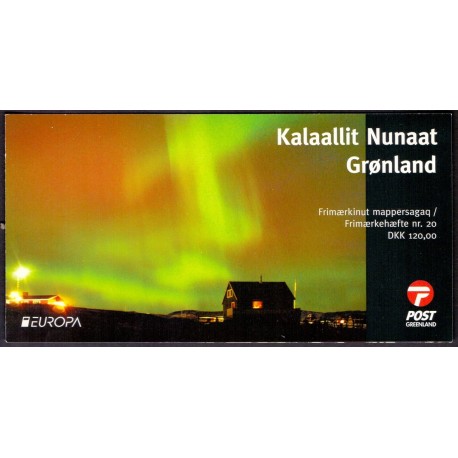 Grønland frimærkehæfte nr. 20 Postfrisk/MNH stemplet/used