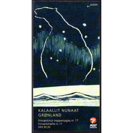 Grønland frimærkehæfte nr. 17 Postfrisk/MNH stemplet/used