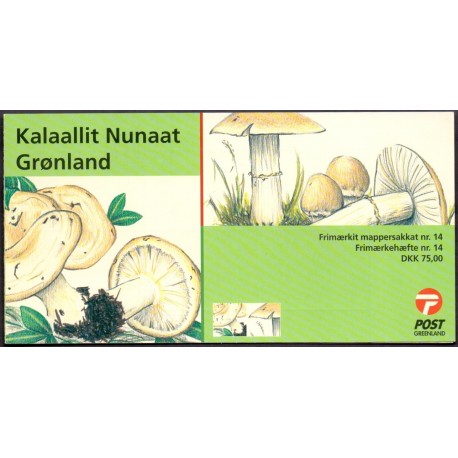 Grønland frimærkehæfte nr. 14 Postfrisk/MNH stemplet/used