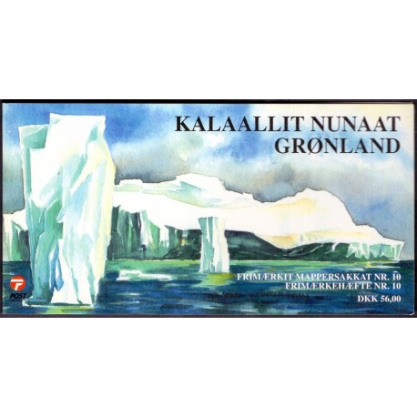 Grønland frimærkehæfte nr. 10 Postfrisk/MNH stemplet/used