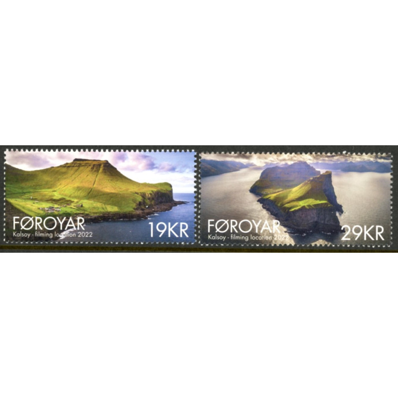 2022. Filmlokationer, AFA nr. 1012-13 **                , (o) Postfrisk stemplet