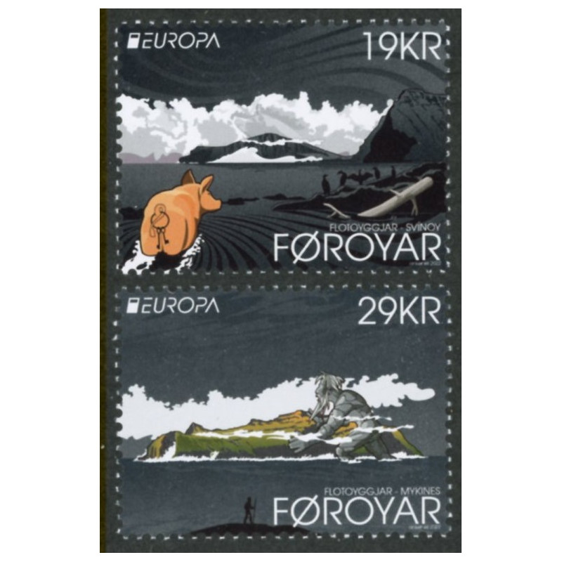 2022. Europa Sagn og myter, AFA nr. 1019-20 **              , (o) Postfrisk stemplet