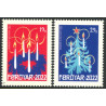 2022. Julefrimærker, AFA nr. 1031-32 **              , (o) Postfrisk stemplet