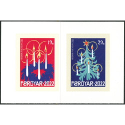 2022. Julefrimærker, fra hæfter, AFA nr. 1031E-32E **             , (o) Postfrisk stemplet