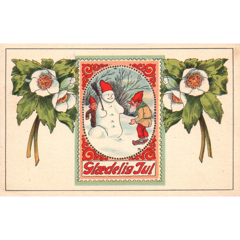 Glædelig jul, med julemærket 1935
