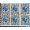 DWI. 1915-16. 25 Bit Chr. X. 6-blok med variant på 2(5)AFA 48,x postfrisk MNH
