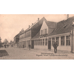 Store Hedinge. Algade med Landmandshotellet, ubrugt