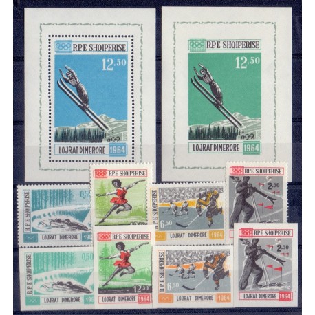 Albanien. Olympic. AFA 807-12 takket og utakket postfrisk/NHM 