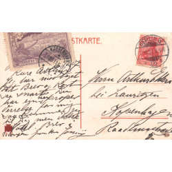 Tyskland. Berlin Pariser Platz med SEA SEABATHS OSTENDE Label, stemplet København, brugt