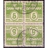 Danmark Tête-bêche 1  **/NHM used 4-Blok/block of four