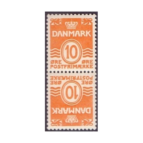 Danmark Tête-bêche 3 **/NHM stemplet/used