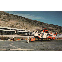 Grønland. Helikopter i Søndre Strømfjord, brugt