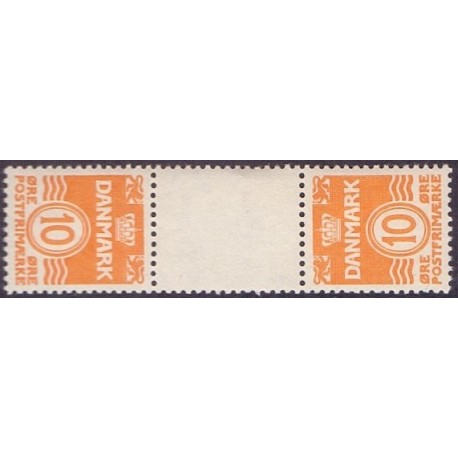 Danmark Tête-bêche 3 **/NHM stemplet/used