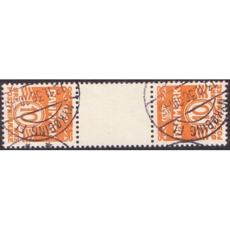 Danmark Tête-bêche 4 **/NHM stemplet/used