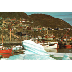 Grønland. Julianehåb set fra havnen, brugt