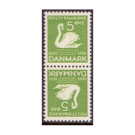 Danmark Tête-bêche 5 **/NHM stemplet/used