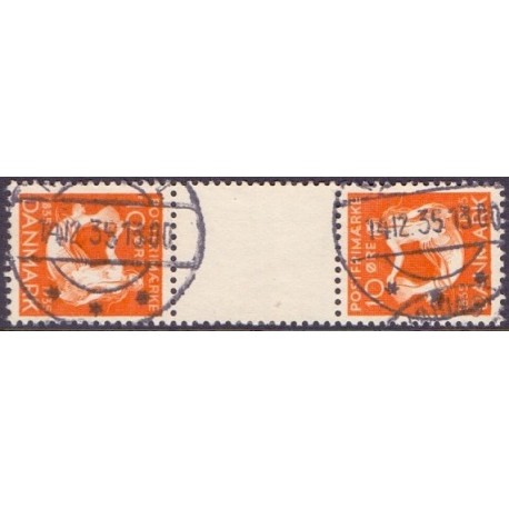 Danmark Tête-bêche 8 **/NHM stemplet/used