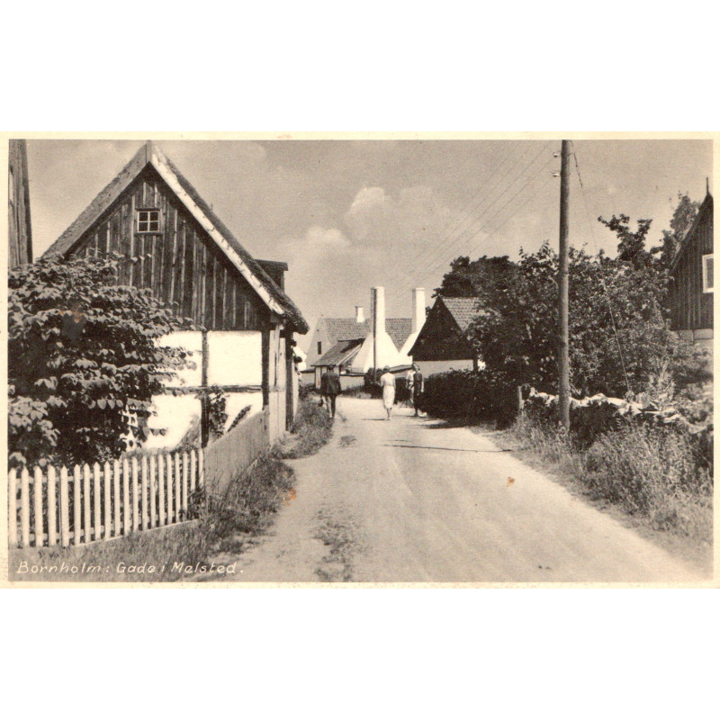 Bornholm. Melsted, gade i, brugt